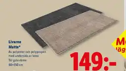 Lidl Livarno Matta erbjuda