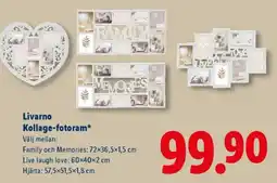 Lidl Livarno Kollage-fotoram erbjuda