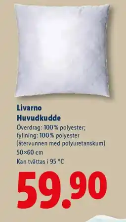 Lidl Livarno Huvudkudde erbjuda