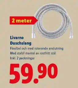Lidl Livarno Duschslang erbjuda