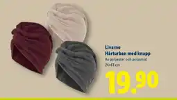 Lidl Livarno Hårturban med knapp erbjuda
