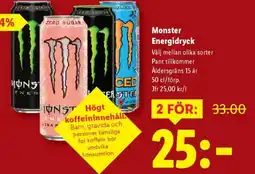 Lidl Monster Energidryck erbjuda