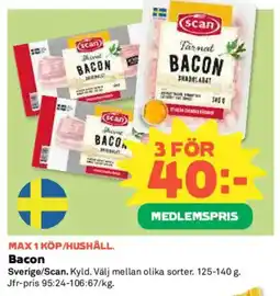 Coop Scan Bacon erbjuda