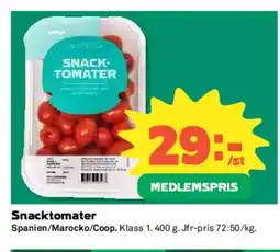 Coop Snacktomater erbjuda