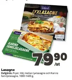 Coop Dafgårds Lasagne erbjuda