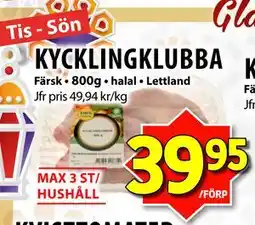 Matvärlden Tensta KYCKLINGKLUBBA erbjuda