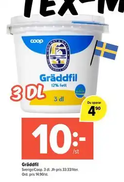 Coop Extra Gräddfil erbjuda
