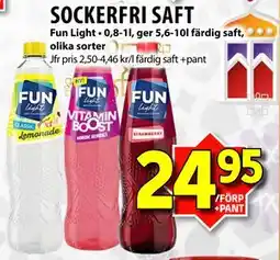Matvärlden Tensta SOCKERFRI SAFT erbjuda
