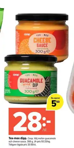 Coop Extra Tex-mex dipp erbjuda