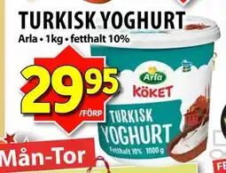 Matvärlden Tensta TURKISK YOGHURT erbjuda
