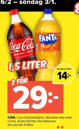Coop Extra Läsk erbjuda