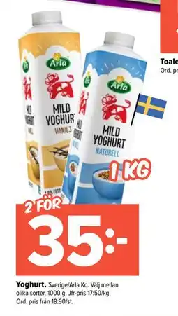 Coop Extra Yoghurt erbjuda