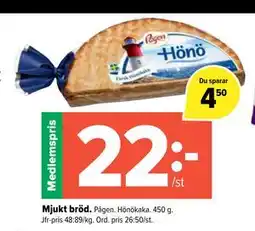 Coop Extra Mjukt bröd., Medlemspris erbjuda