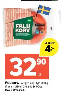 Coop Extra Falukorv erbjuda