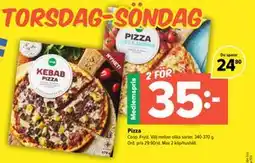 Coop Extra Pizza, Medlemspris erbjuda