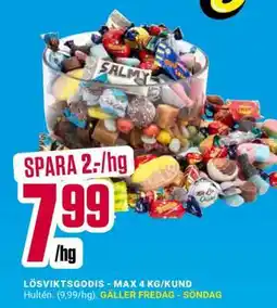 ÖoB Lösviktsgodis erbjuda