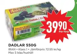 Willys DADLAR 550G erbjuda