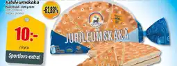 Extra Mjällby Stormarknad Jubileumskaka erbjuda