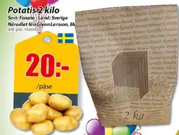 Extra Mjällby Stormarknad Potatis 2 kilo erbjuda