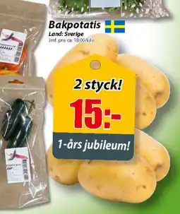 Extra Mjällby Stormarknad Bakpotatis erbjuda