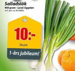 Extra Mjällby Stormarknad Salladslök erbjuda