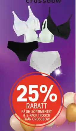 EKO På bh-sortimentet & 2-pack trosor från crossbow erbjuda