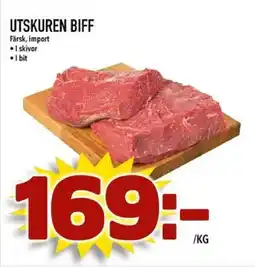 Din Mat Utskuren biff erbjuda