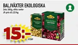 Din Mat ZETA Baljväxter ekologiska erbjuda