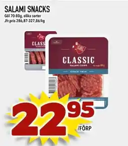 Din Mat Göl Salami snacks erbjuda