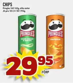 Din Mat Pringles Chips erbjuda