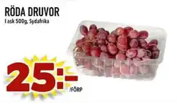 Din Mat Röda druvor erbjuda