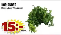 Din Mat Koriander erbjuda