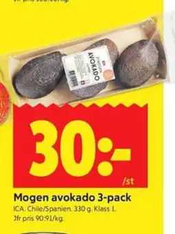 ICA Kvantum ICA Mogen avokado 3-pack erbjuda