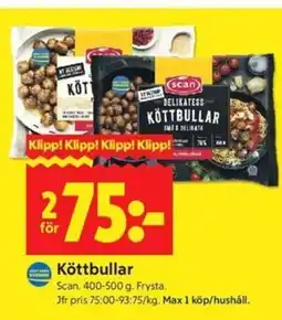 ICA Kvantum Scan Köttbullar erbjuda