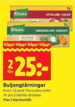 ICA Kvantum Knorr Buljongtärningar erbjuda