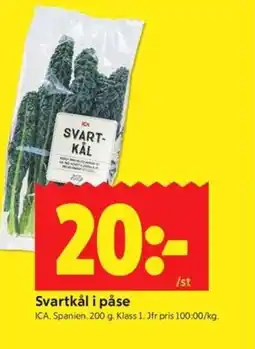 ICA Kvantum ICA Svartkål i påse erbjuda