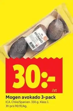 ICA Kvantum ICA Mogen avokado 3-pack erbjuda