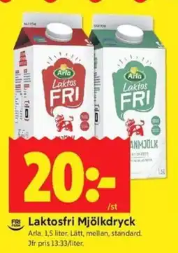 ICA Kvantum Arla Laktosfri Mjölkdryck erbjuda