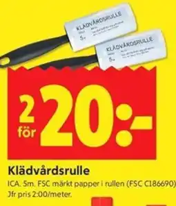 ICA Kvantum ICA Klädvårdsrulle erbjuda