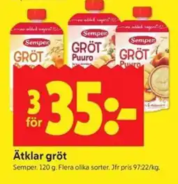 ICA Kvantum Semper Ätklar gröt erbjuda