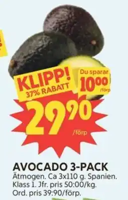 Ica Hajen Lagpris Avocado 3-pack erbjuda
