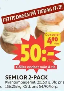 Ica Hajen Lagpris Semlor 2-pack erbjuda