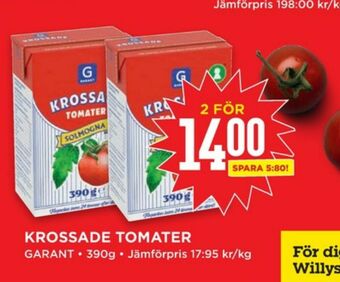 Willys Hemma Garant Tomater erbjuda