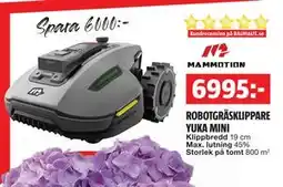 Bauhaus ROBOTGRÄSKLIPPARE YUKA MINI erbjuda