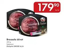 Snabbgross Pedranzini Bresaola skivat erbjuda