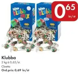 Snabbgross Cloetta Klubba erbjuda