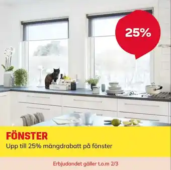 Byggmax Fönster erbjuda