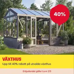 Byggmax Växthus erbjuda