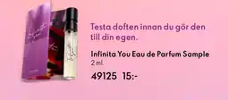 Oriflame Infinita you eau de parfum sample erbjuda