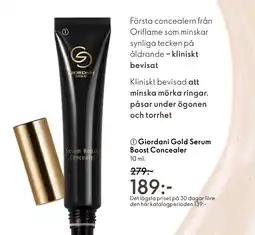Oriflame GIORDANI GOLD Serum boost concealer erbjuda